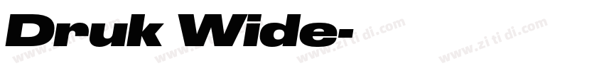 Druk Wide字体转换